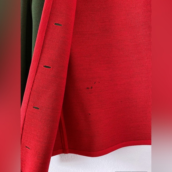 60s vintage Open Front sweater Cardigan Sweater holiday Christmas 1960s - Picture 8 of 8